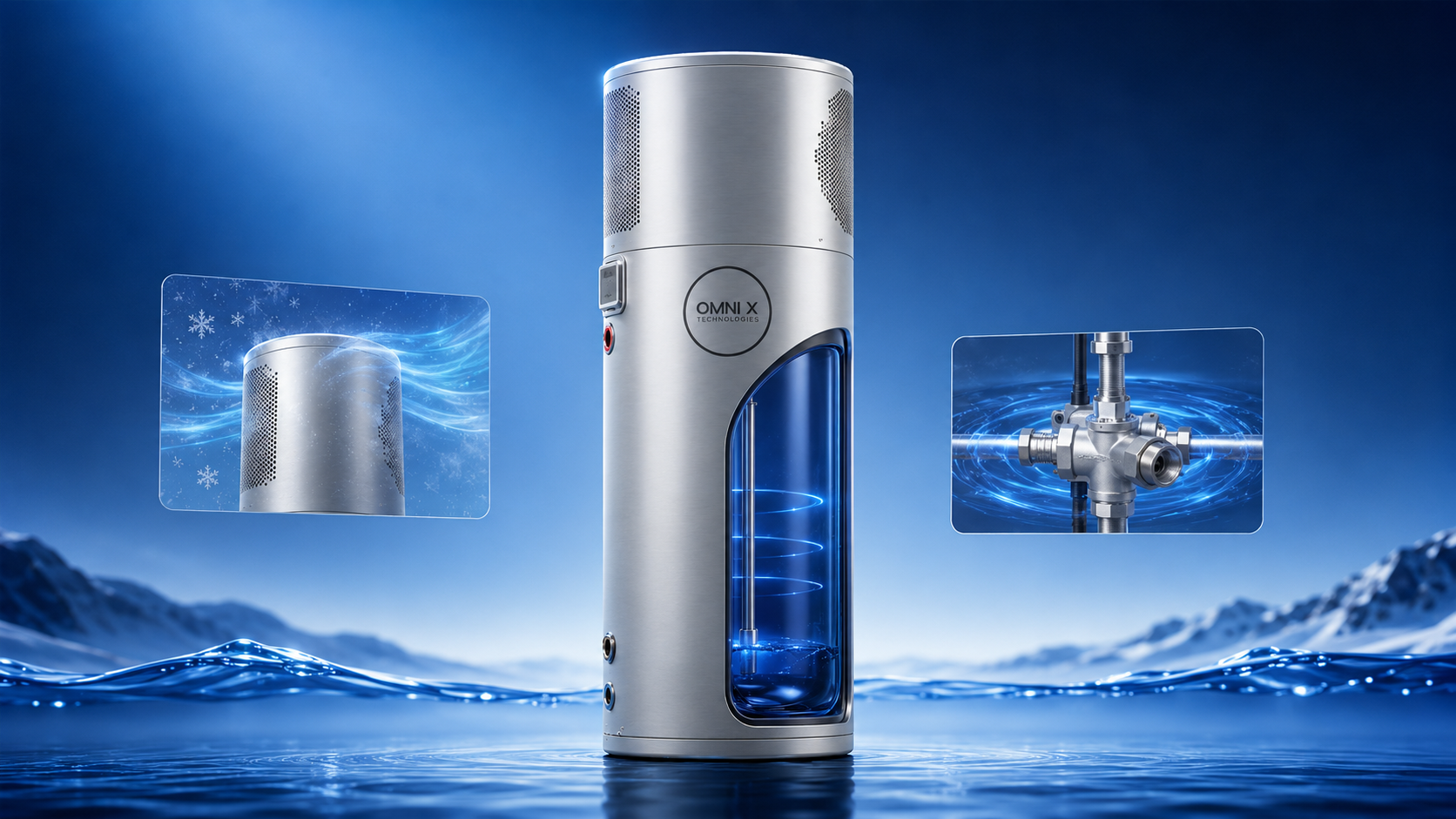 OMNI X GL 320L glass-lined tank and 5-year warranty